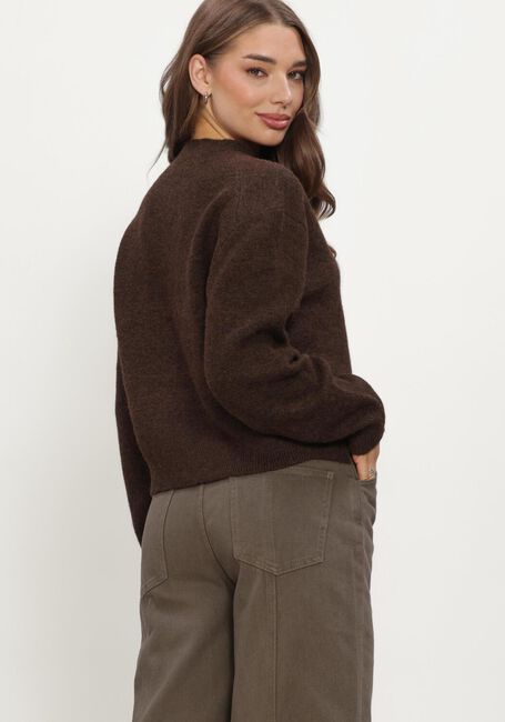 Braune NEO NOIR Pullover DIONE FLUFFY KNIT CARDIGAN - large