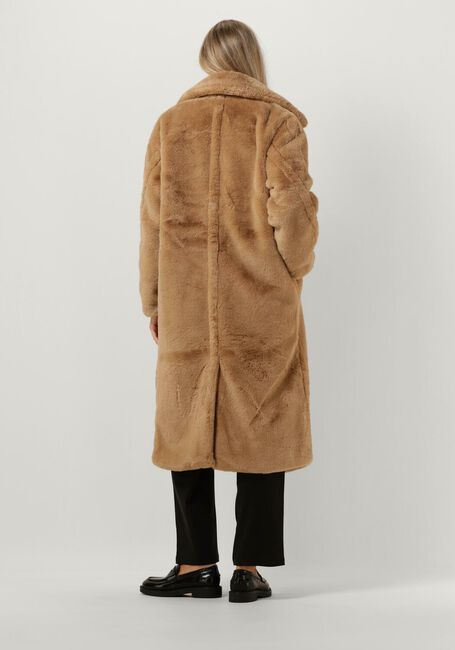 Taupe NOTRE-V Fake-Fur-Jack FUR COAT LONG - large
