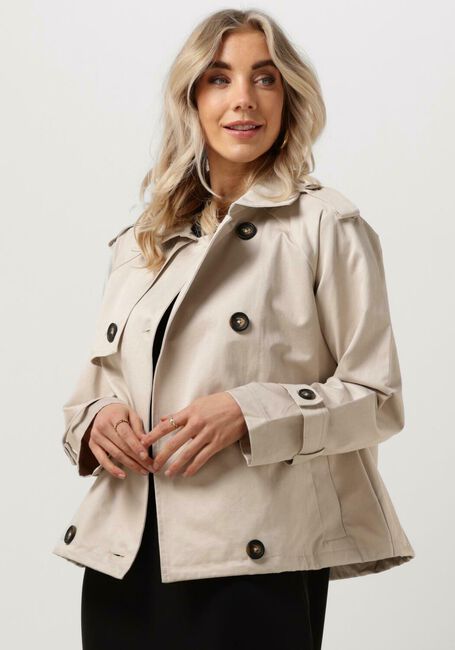 Sand MY ESSENTIAL WARDROBE Jack MIRAMW SHORT TRENCHCOAT - large