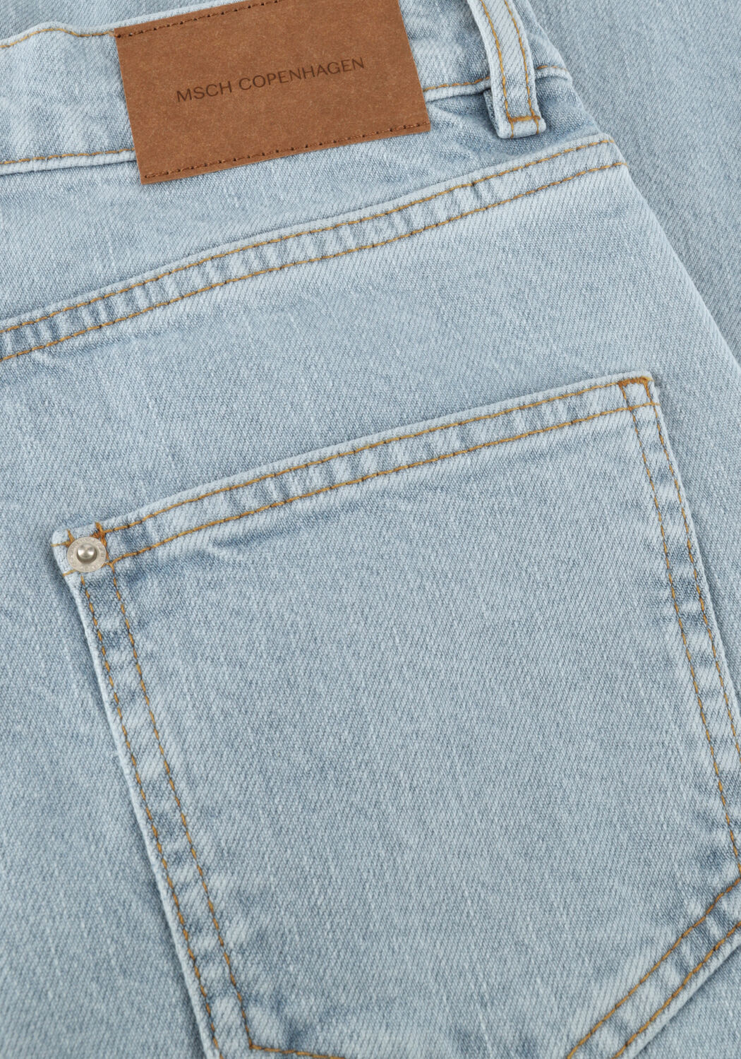 Hellblau MSCH COPENHAGEN Wide jeans MSCHSOLIA ADA HW WIDE JEANS - large