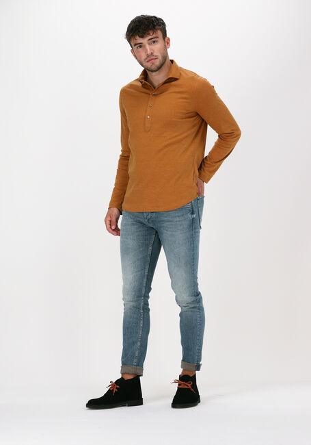 Camelfarbene DESOTO Polo-Shirt POLO CASUAL 1/1 - large