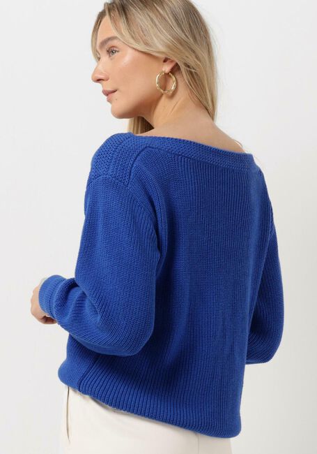 Blaue TOMMY HILFIGER Pullover BOAT NK SWEATER COTTON RIB KNIT - large