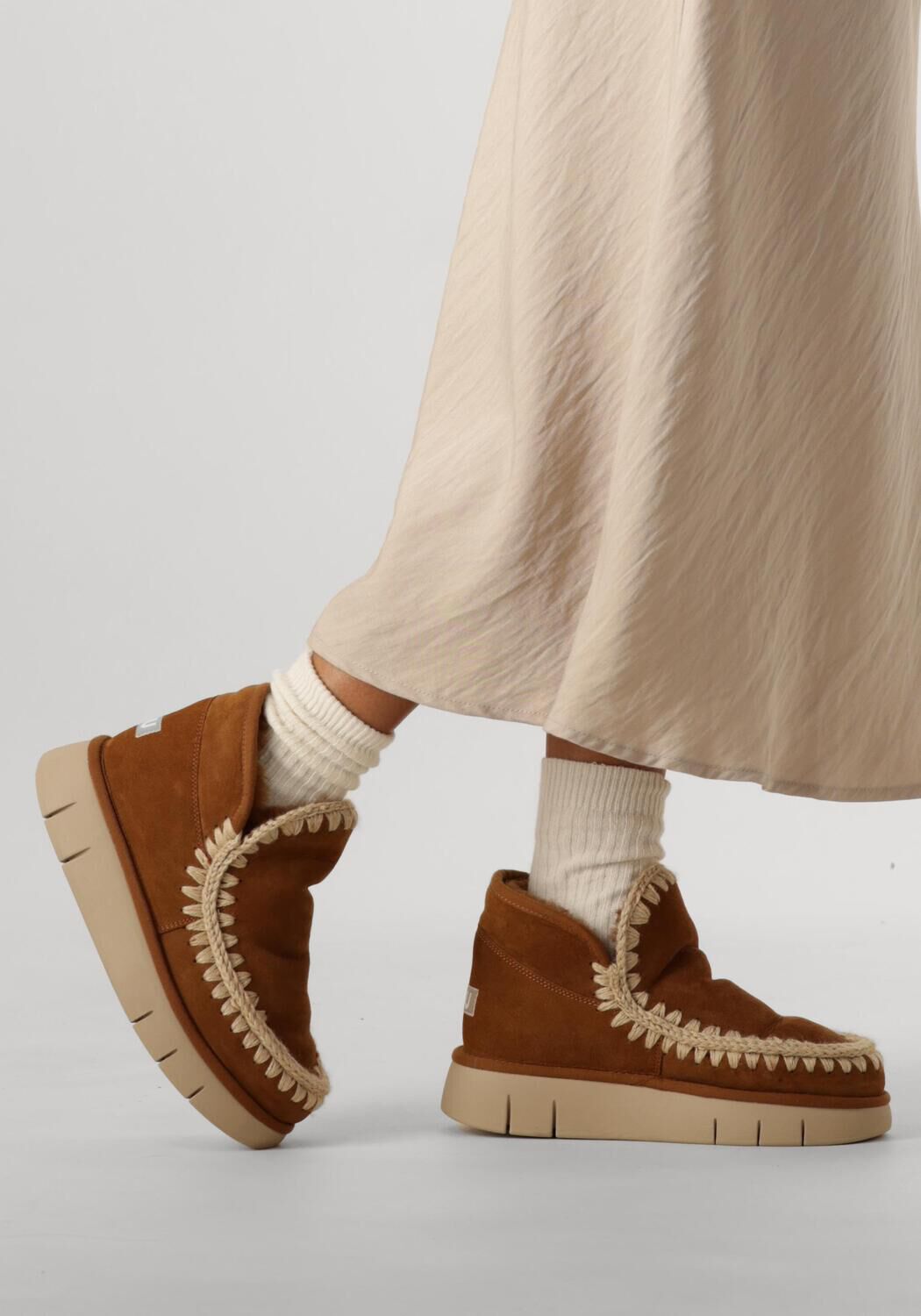 Cognacfarbene MOU Winterstiefel ESKIMO BOUNCE SNEAKER - large