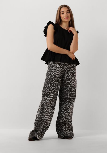 Schwarze CO'COUTURE Top ELLIE FRILL TOP - large