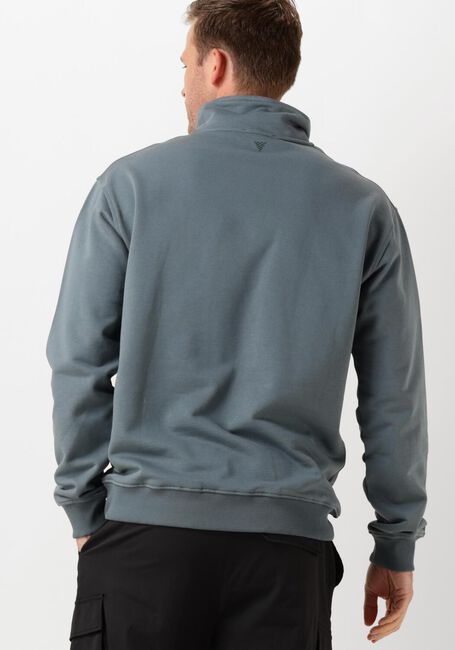 Blaue PURE PATH Pullover LOOSE FIT SWEATERS HALFZIP319 - large