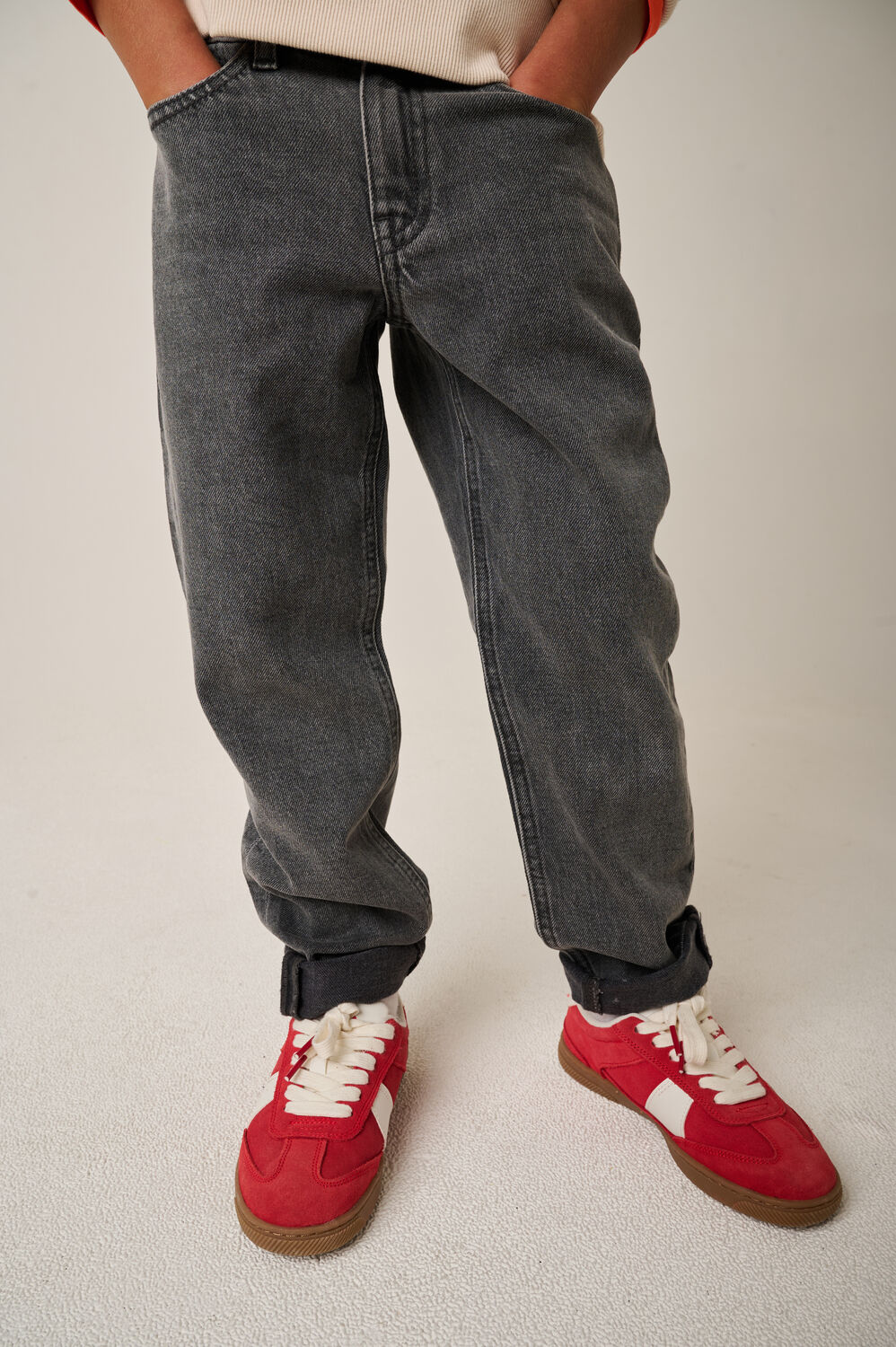 Graue TUMBLE 'N DRY Skinny jeans JELTE STRAIGHT - large