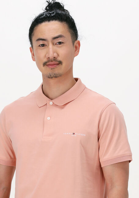 Hell-Pink TOMMY HILFIGER Polo-Shirt CLEAN JERSEY SLIM POLO - large