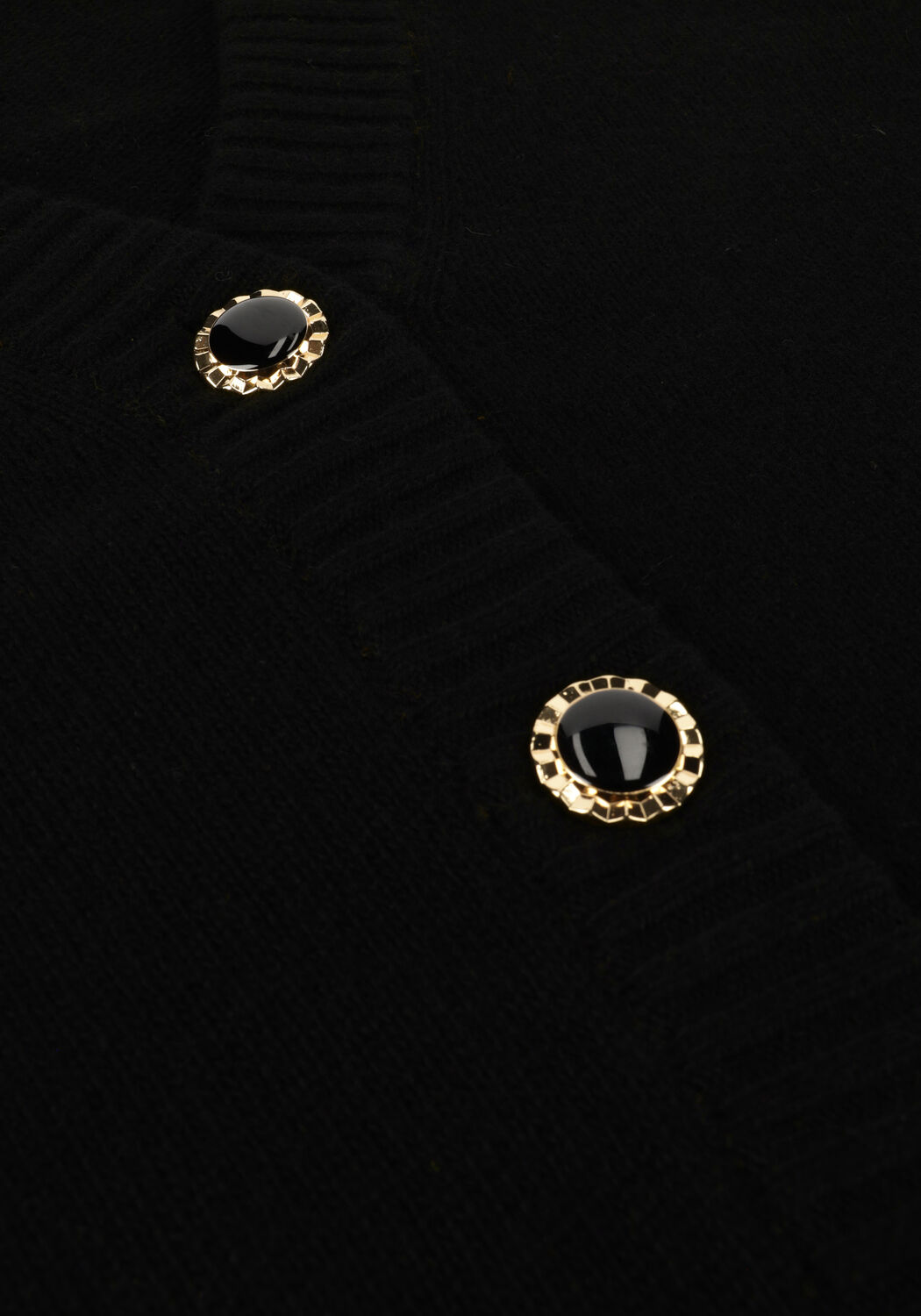 Schwarze VANILIA Strickjacke VENNE - large