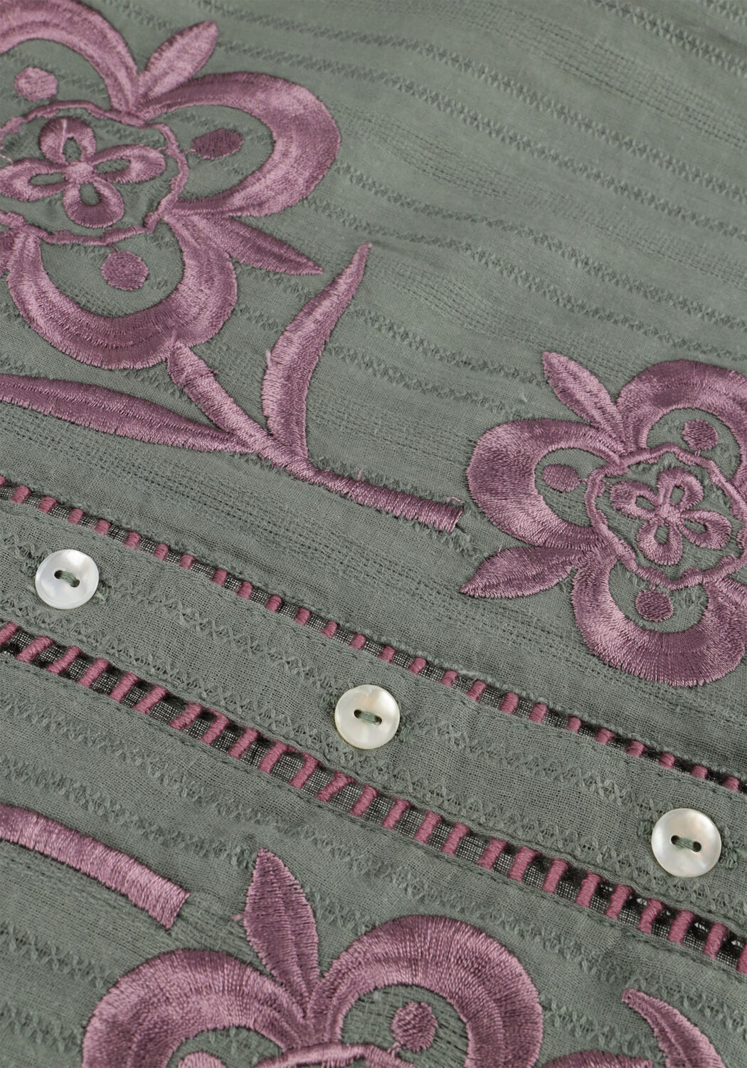 Khaki ANTIK BATIK Blusen ANOUKI BLOUSE - large