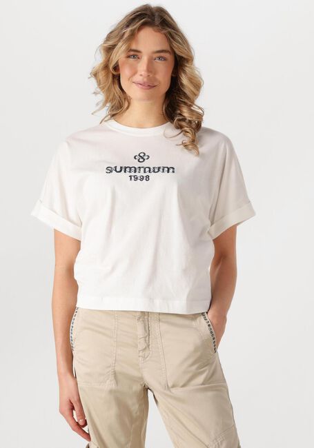 Weiße SUMMUM T-shirt BOXY ARTWORK TEE - large