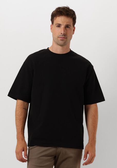 Schwarze SELECTED HOMME T-shirt SLHLOOSEOSCAR SS O-NECK TEE NOOS - large