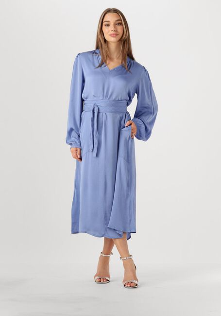 Blaue LOLLYS LAUNDRY Kleider PARISLL MIDI DRESS LS - large