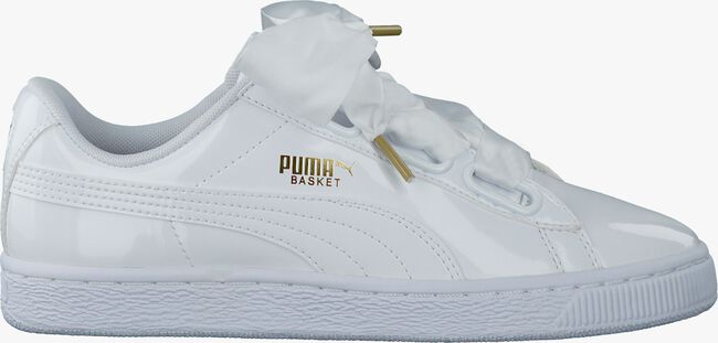 Weiße PUMA Sneaker BASKET HEART PATENT - large
