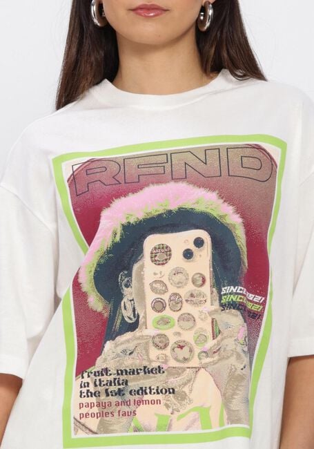 Wei&szlig;e REFINED DEPARTMENT T-shirt LOUI - large