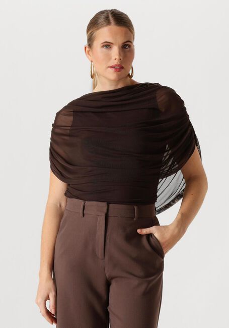 Braune NEO NOIR Top COTTUNA DRAPY MESH TOP - large