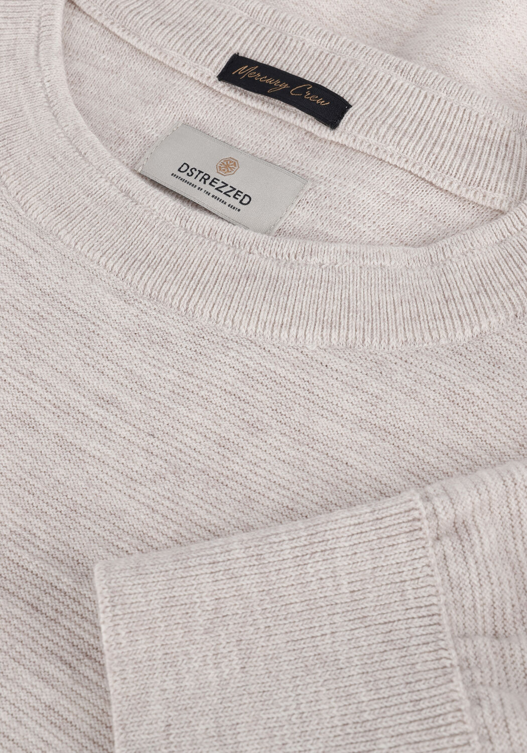 Wei&szlig;e DSTREZZED Pullover MERCURY CREW MELANGE SLUB - large