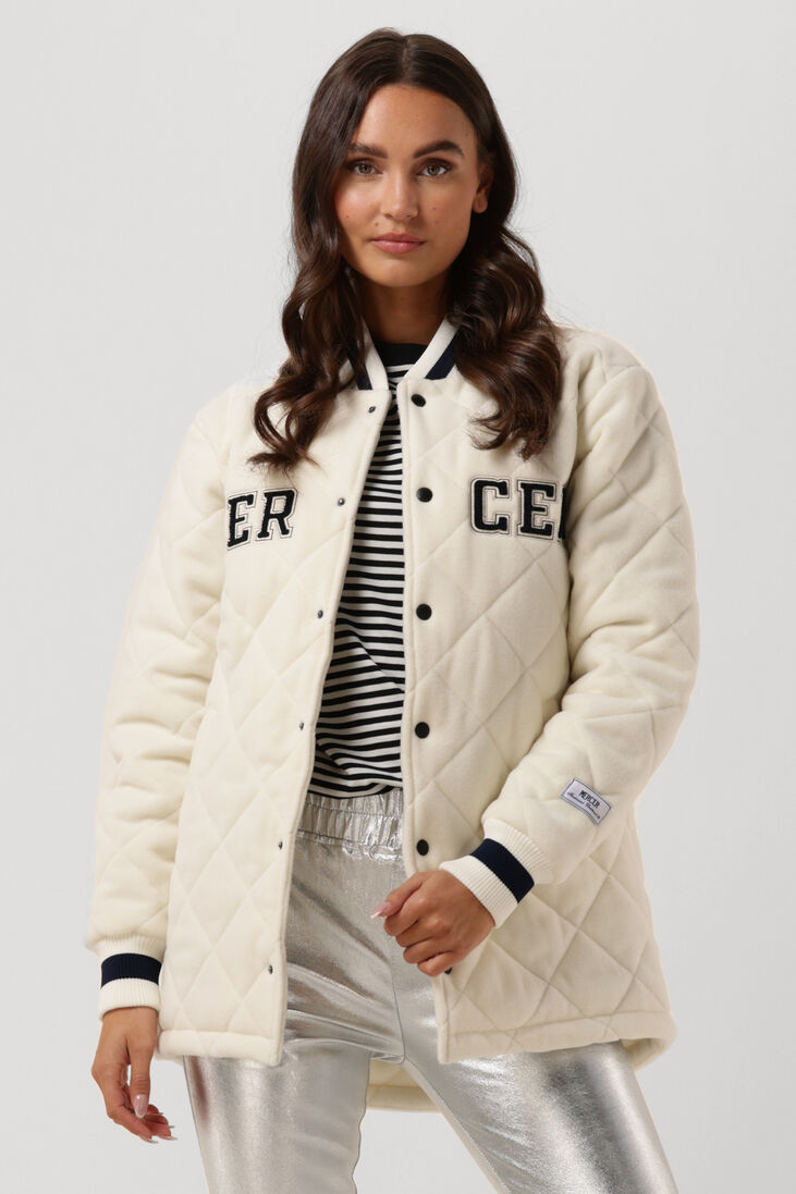 creme mercer amsterdam jack the mercer quilted vasrsity wool