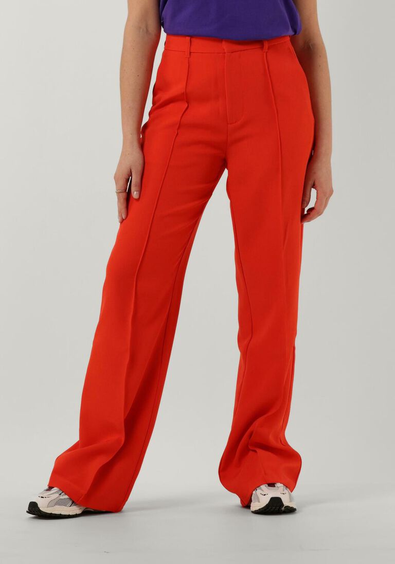 orangene colourful rebel hose rus pintuck straight pants