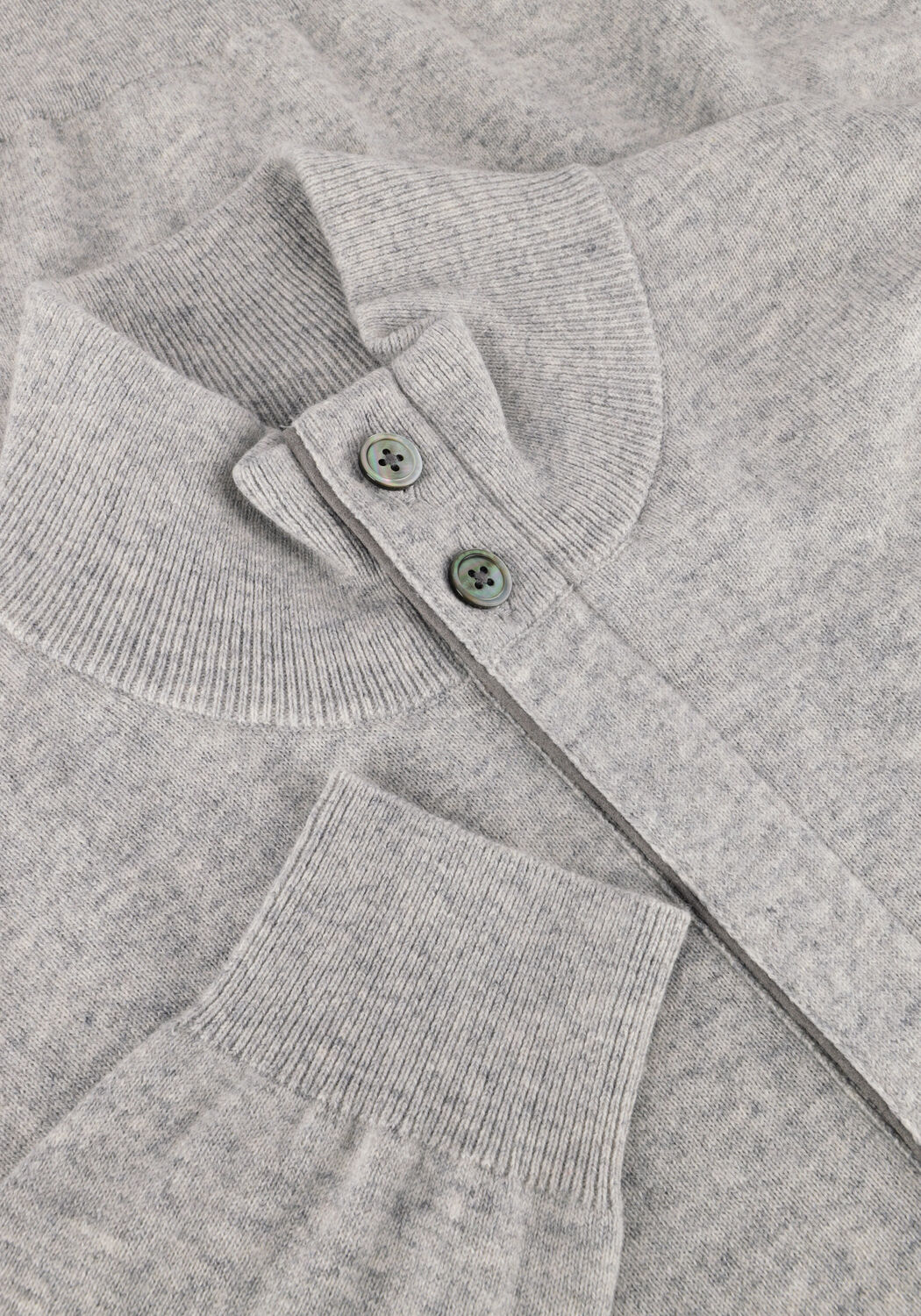 Graue PROFUOMO Pullover PULLOVER HALF ZIP BUTTON - large