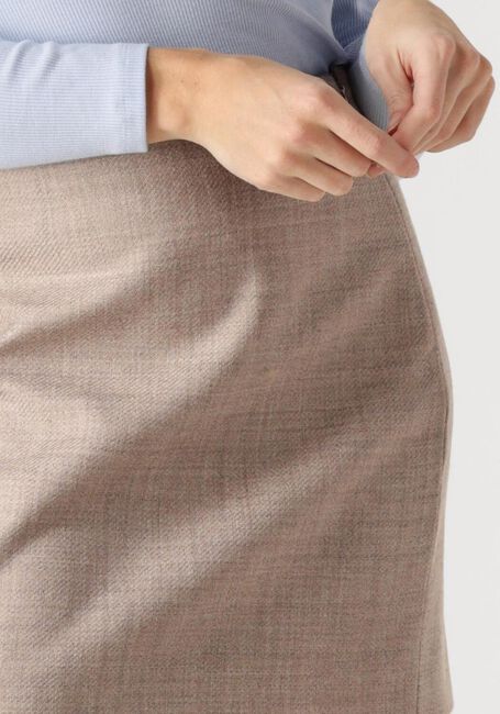 Taupe VANILIA Minirock WOOL MINI SKIRT - large