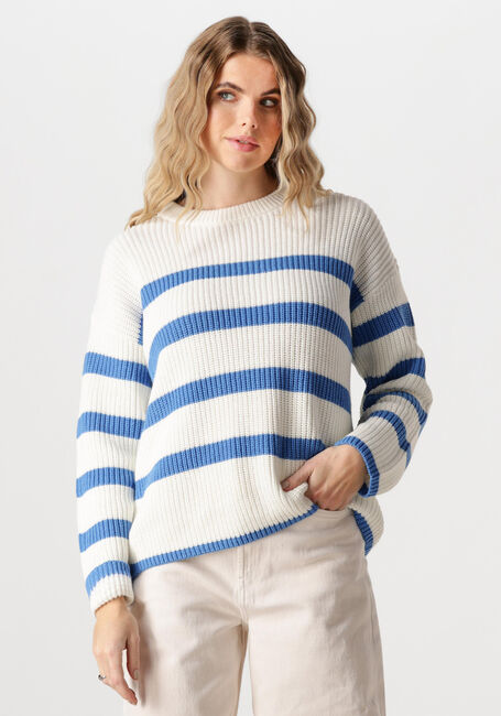 Weiße SELECTED FEMME Pullover SLFBLOOMIE LS KNIT O-NECK B - large