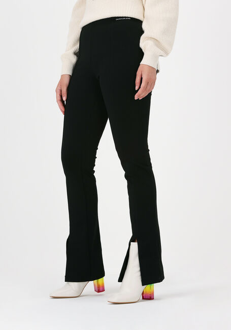 Schwarze CALVIN KLEIN Schlaghose MILANO SPLIT PANTS - large