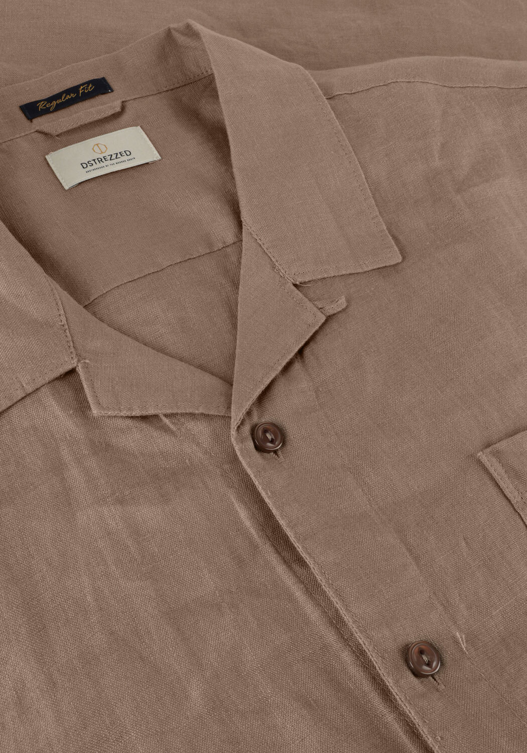 Beige DSTREZZED Casual-Oberhemd DS_COLTER RESORT SHIRT - large