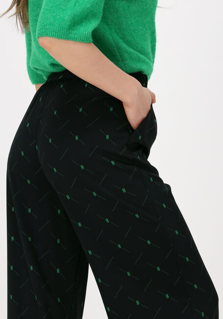 Schwarze GESTUZ Weite Hose HANNIE HW PANTS - large