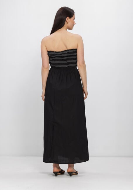 Schwarze OBJECT Midikleid OBJELLY HOPE S/L RE SMOCK MIDI DRESS - large