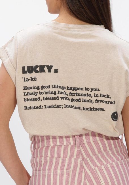 Sand BY-BAR T-shirt TOBI DICTIONARY TOP - large