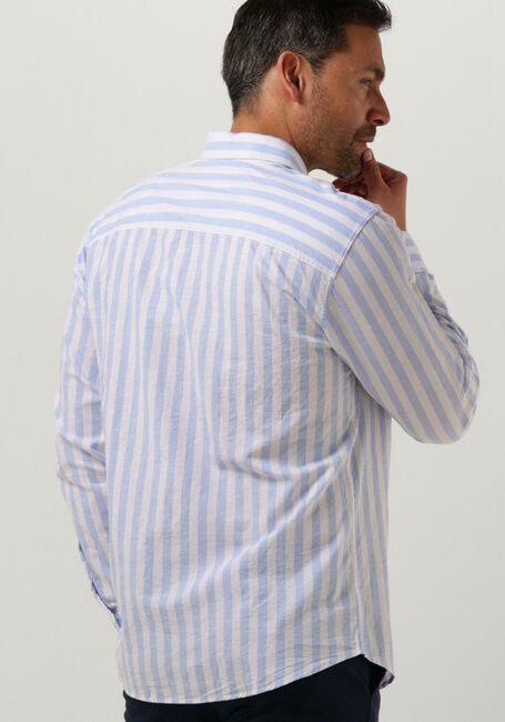 Blaue SELECTED HOMME Klassisches Oberhemd SLHSLIMNEW-LINEN SHIRTS LS CLASSIC W - large