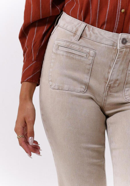 Beige MKT STUDIO Flared jeans DIANA VINTAGE TWILL - large