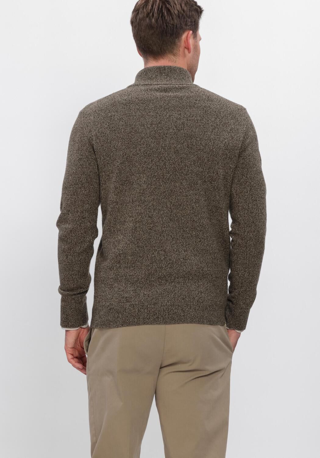 Braune PROFUOMO Pullover PULLOVER HALF ZIP - large