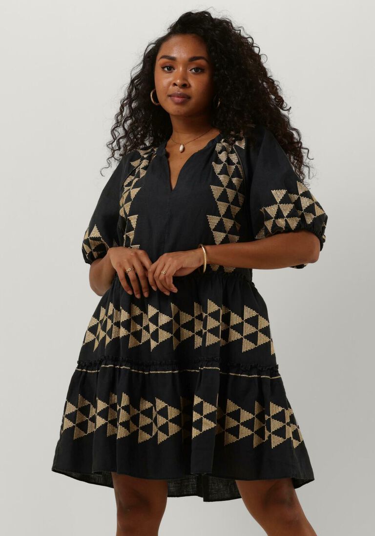 schwarze greek archaic kori minikleid 230343