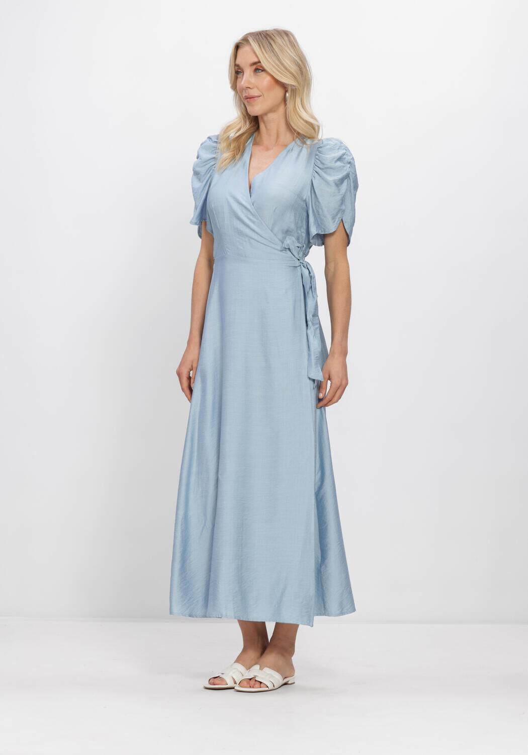 Hellblau CO'COUTURE Maxikleid HERACC SS WRAP DRESS - large
