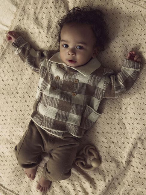 Mehrfarbige/Bunte LIL' ATELIER Strickjacke NBMROBO LS LOOSE KNIT CARD LIL - large