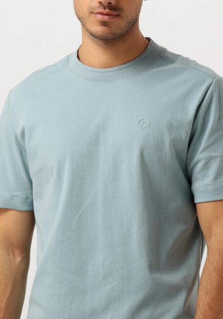 Blaue CAST IRON T-shirt SHORT SLEEVE R-NECK REGULAR FIT INTERLOCK - large