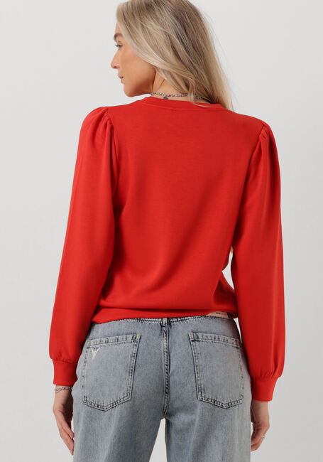 Rote MSCH COPENHAGEN Pullover MSCHIMA Q PUFF SWEATSHIRT - large