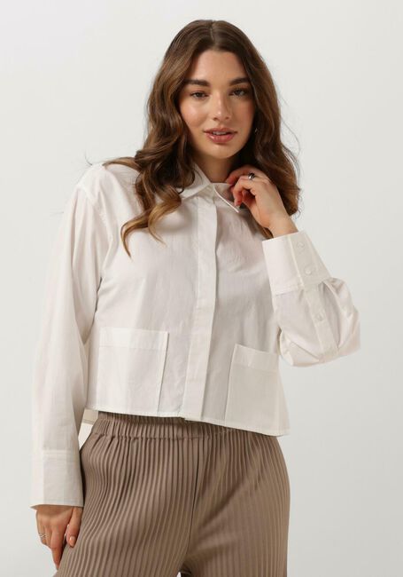Weiße Y.A.S. Blusen YASLEE LS SHORT SHIRT - large