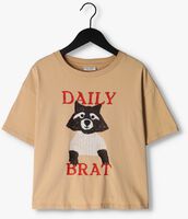 Sand DAILY BRAT T-shirt SMIZING RACOON T-SHIRT - medium
