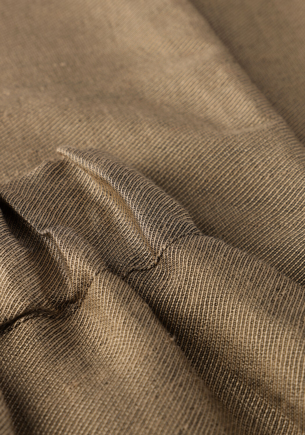 Khaki BY-BAR Weite Hose BENJI GLOSS PANT - large