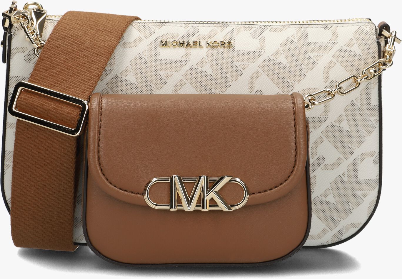 Beige MICHAEL KORS Umhängetasche LG MF CROSSBODY | Omoda