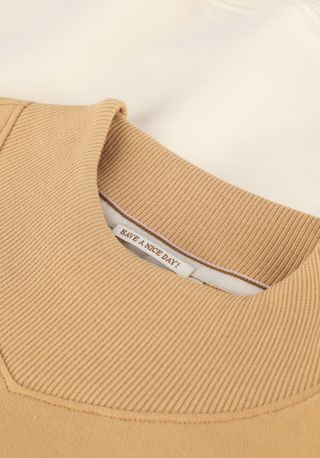 Beige SCOTCH & SODA Sweatshirt COLOR BLOCK ORGANIC COTTON SWEAT - large