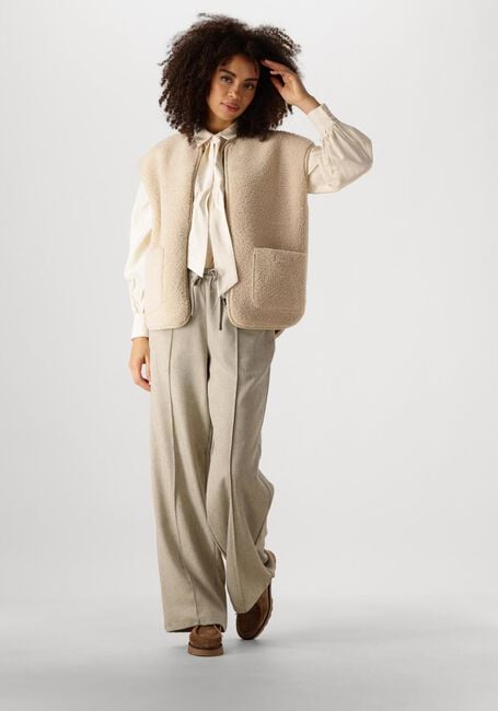 Creme Y.A.S. Blusen YASPIL LS BOW SHIRT - large