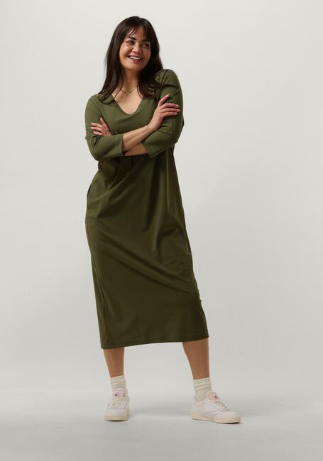 Grüne PENN & INK Midikleid DRESS KHAKI - large