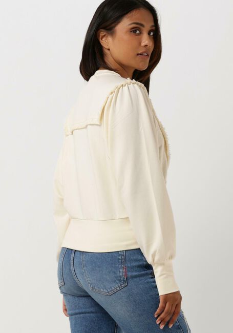Nicht-gerade weiss SCOTCH & SODA Sweatshirt FRINGE TAPE OVERSIZED RAGLAN SLEEVED SWEATER - large