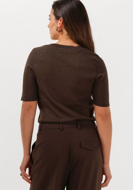 Braune SELECTED WOMEN T-shirt SLFLURA 2/4 KNIT O-NECK - large