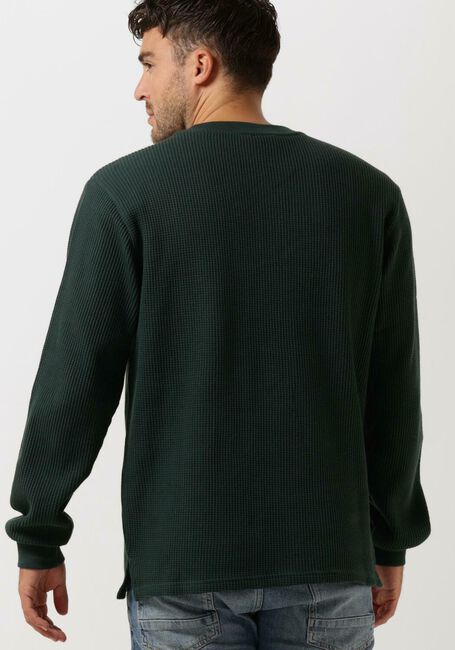 Dunkelgrün COLOURFUL REBEL Sweatshirt UNI WAFFLE SLIT SWEAT - large