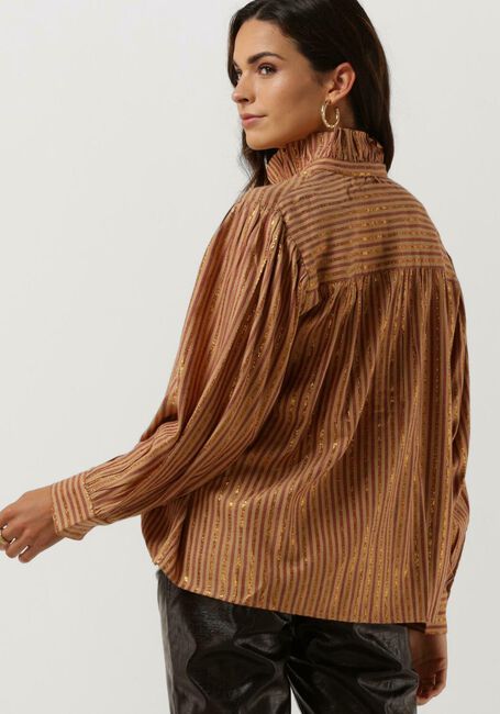Camelfarbene ANTIK BATIK Blusen EDDY BLOUSE - large