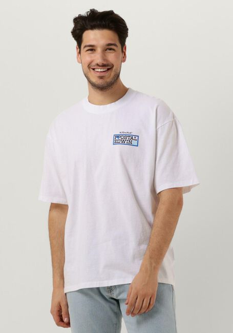 Weiße EDWIN T-shirt POSTAL TS SINGLE JERSEY - large